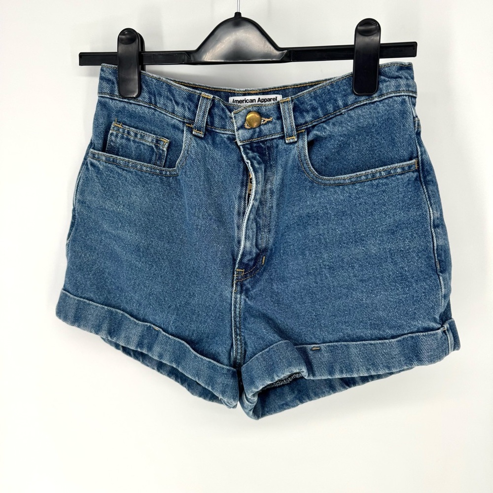 American Apparel Blue Denim Jean Shorts
